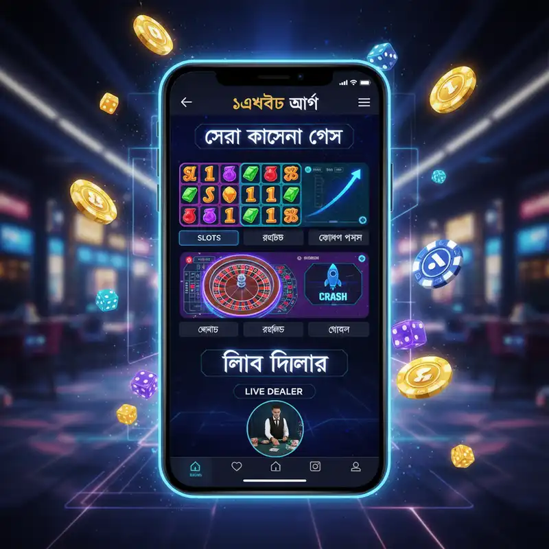 ১এক্সবেট অ্যাপের সেরা ক্যাসিনো গেমস ইন্টারফেস